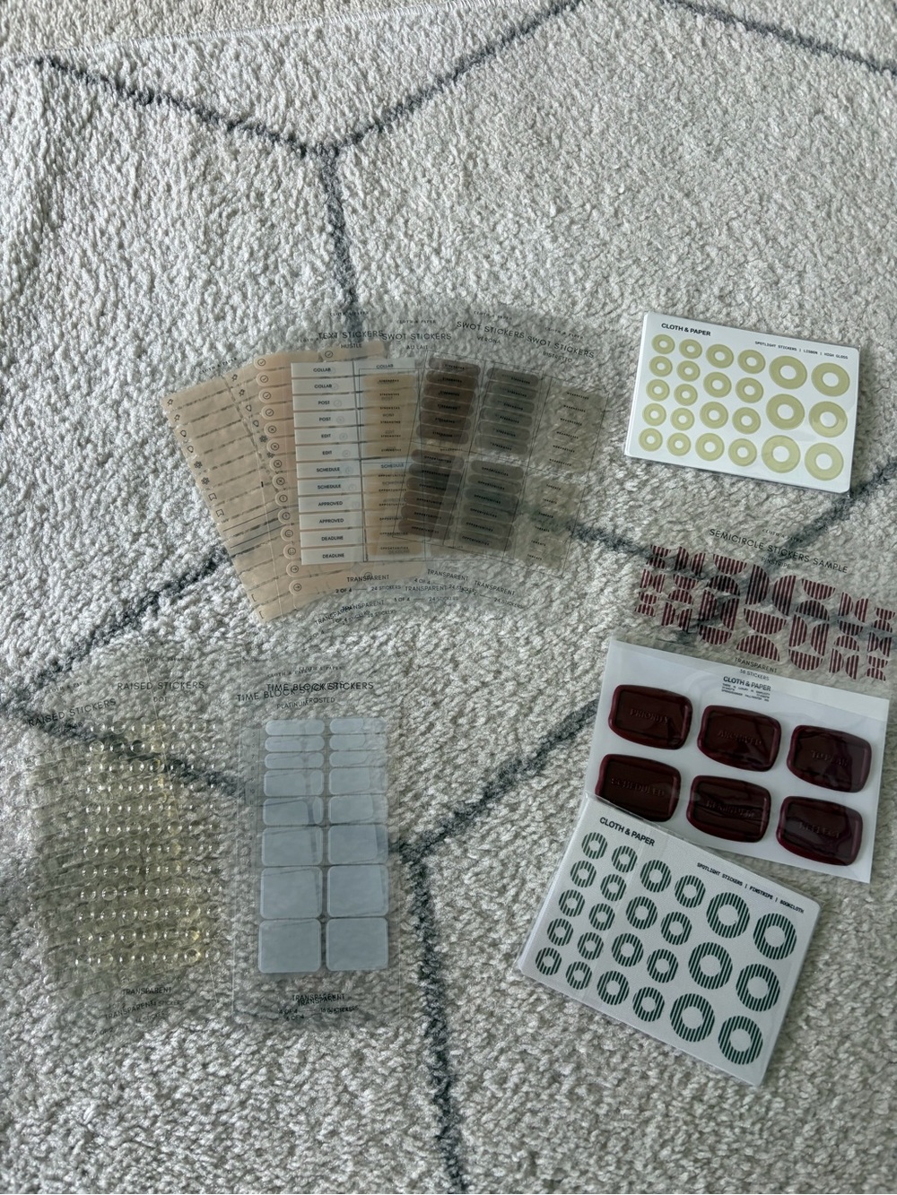 Assorted Cloth & Paper Sticker bundle